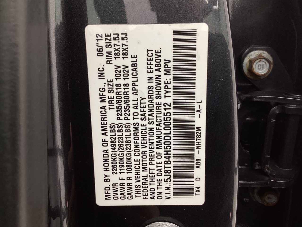 Acura RDX AWD 4dr Tech Pkg 2013