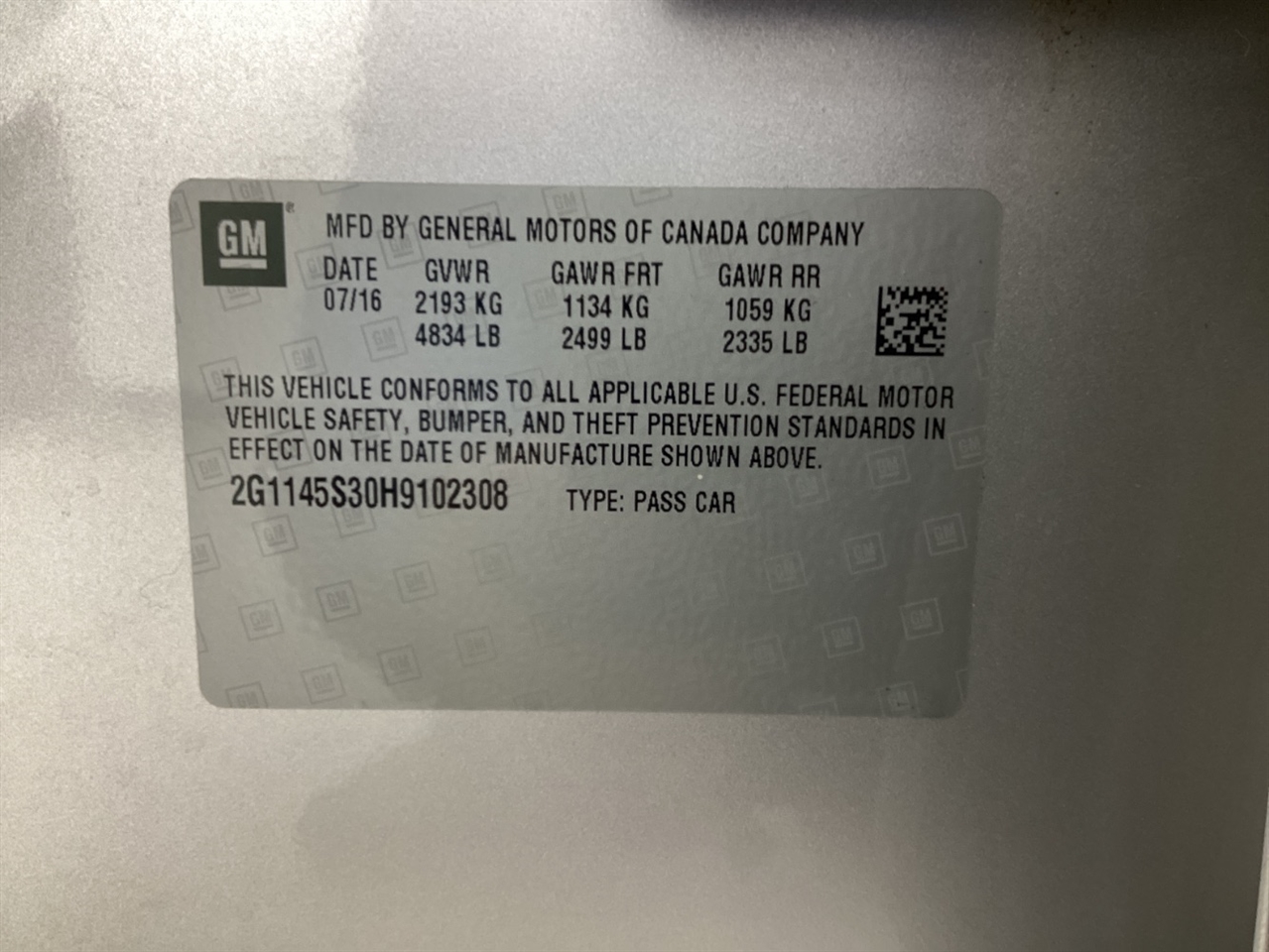 Chevrolet Impala 4dr Sdn Premier w/2LZ 2017