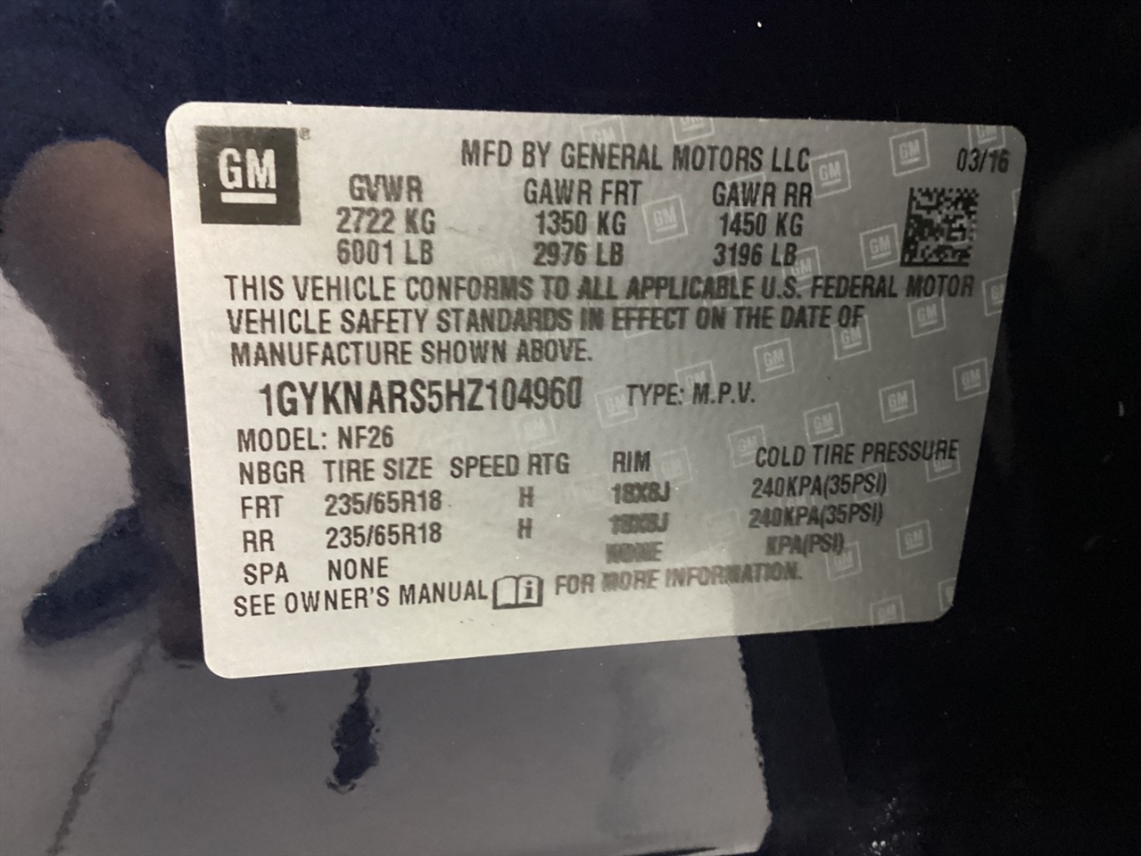 Cadillac XT5 FWD 4dr 2017