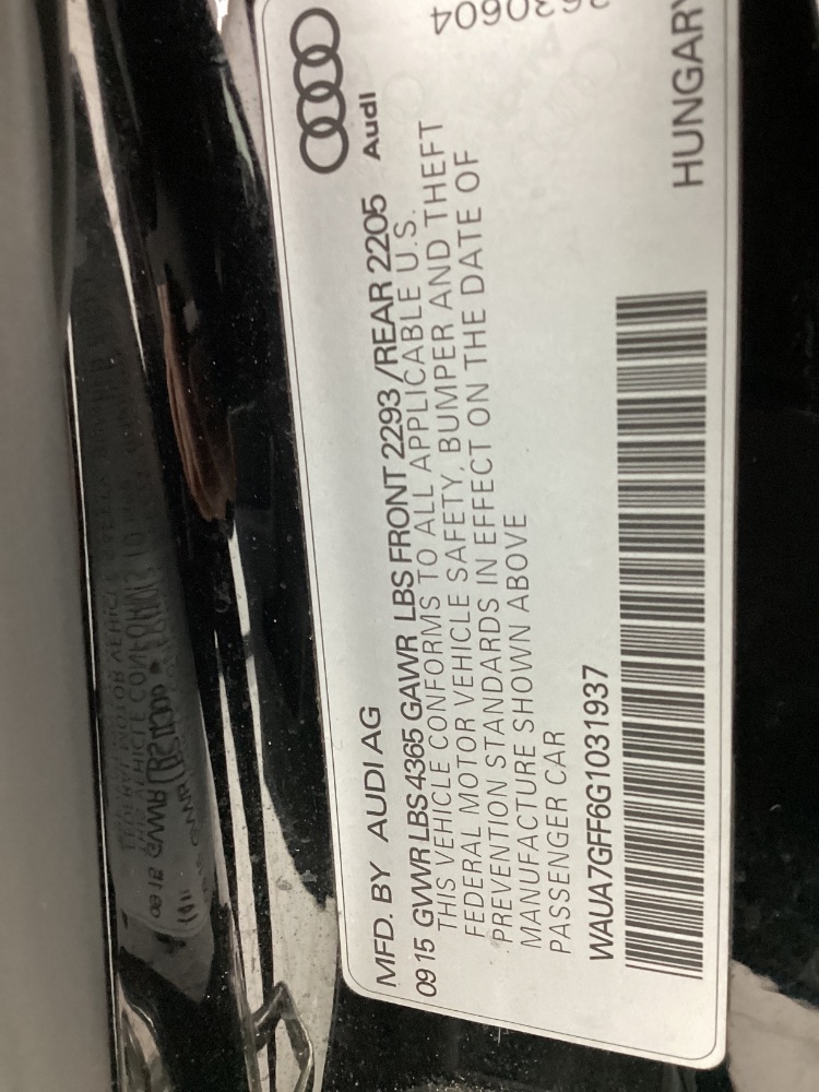 Audi A3 4dr Sdn FWD 1.8T Premium 2016