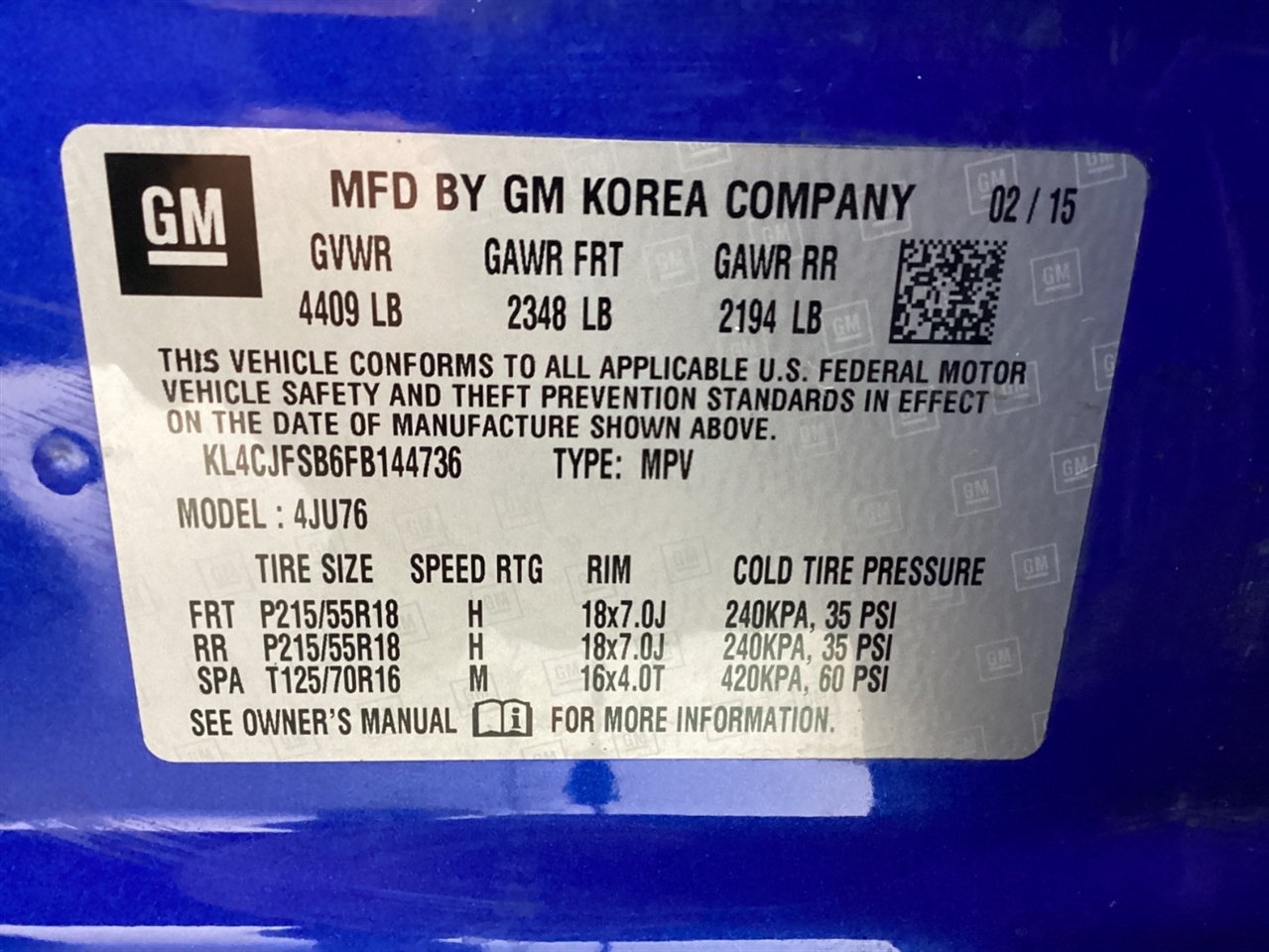 Buick Encore AWD 4dr Convenience 2015