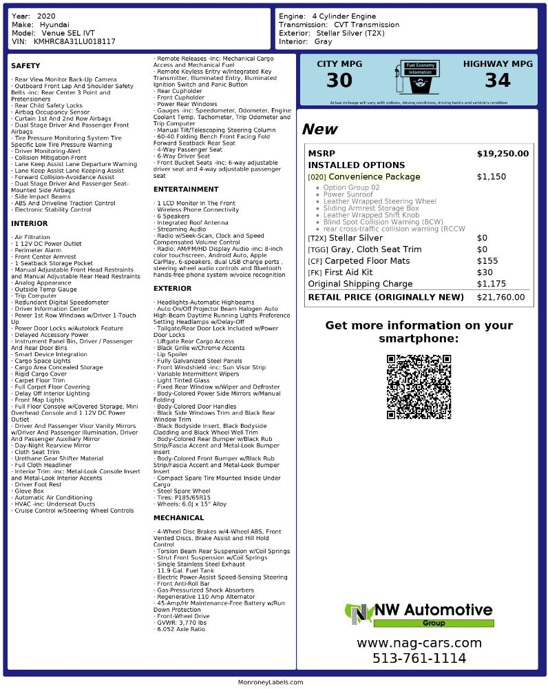 Hyundai Venue SEL IVT 2020