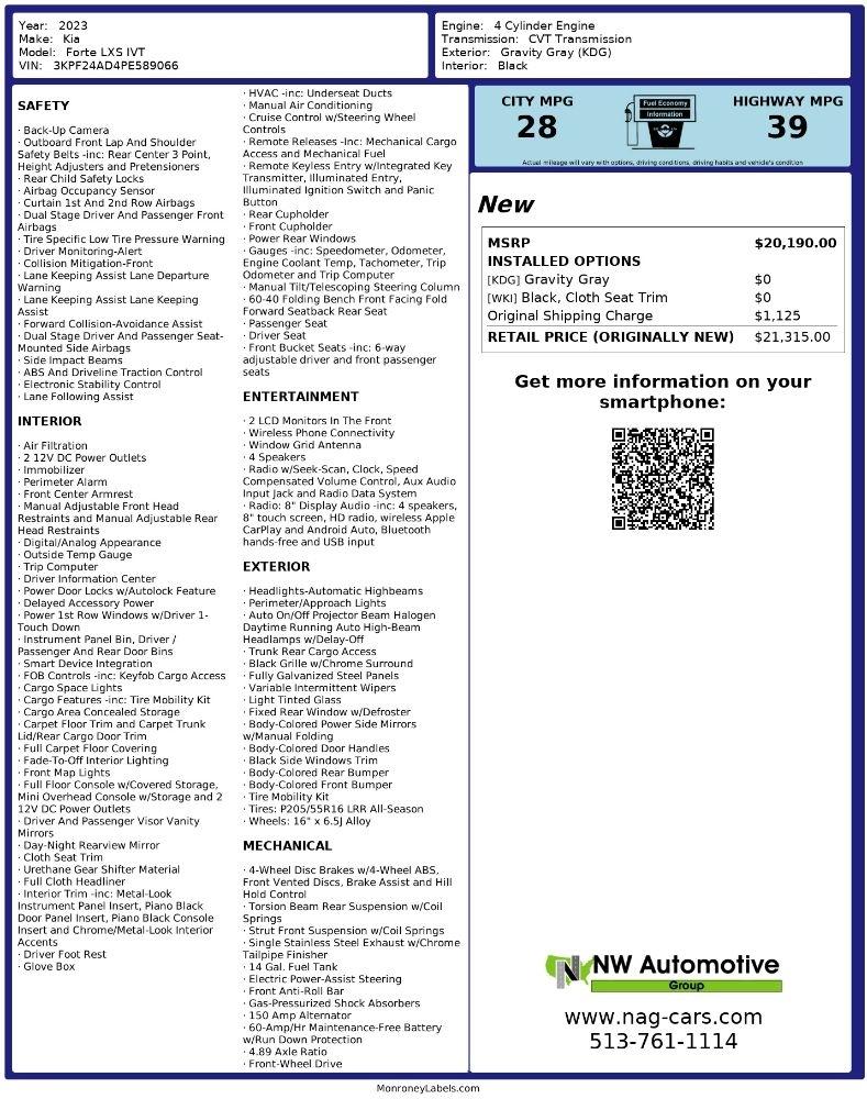 Kia Forte LXS IVT 2023