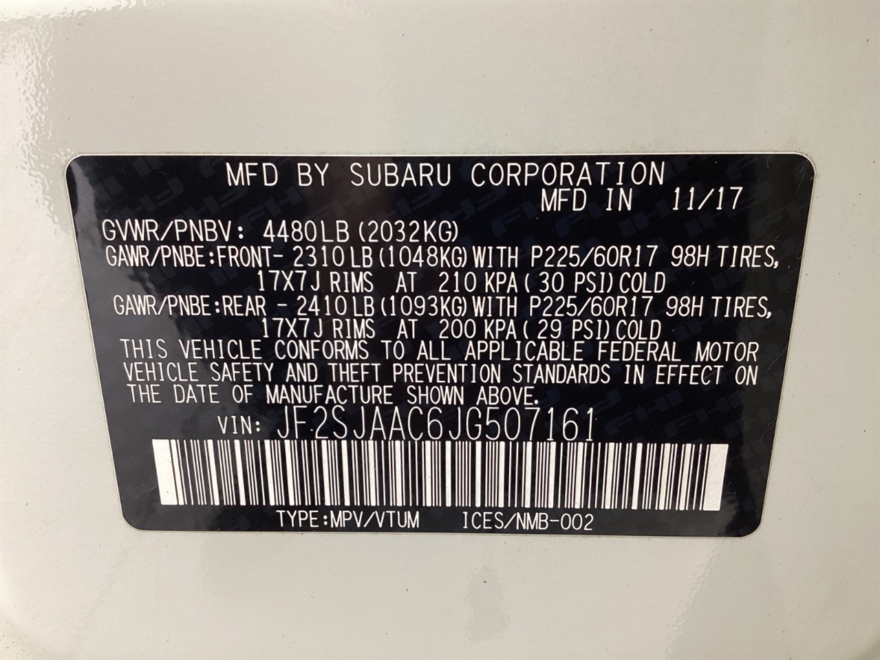 Subaru Forester 2.5i Manual 2018