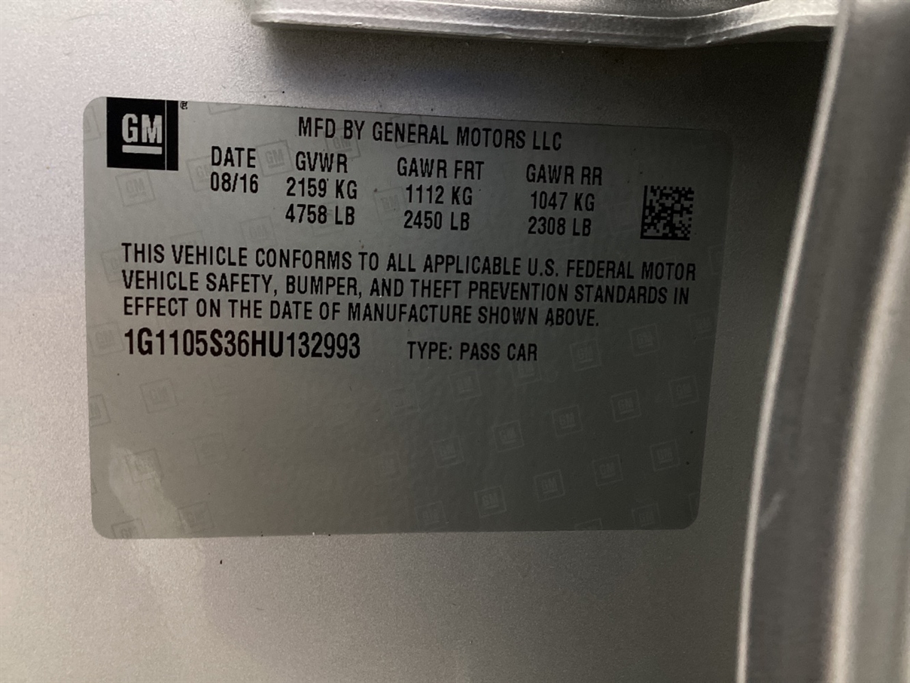 Chevrolet Impala 4dr Sdn LT w/1LT 2017