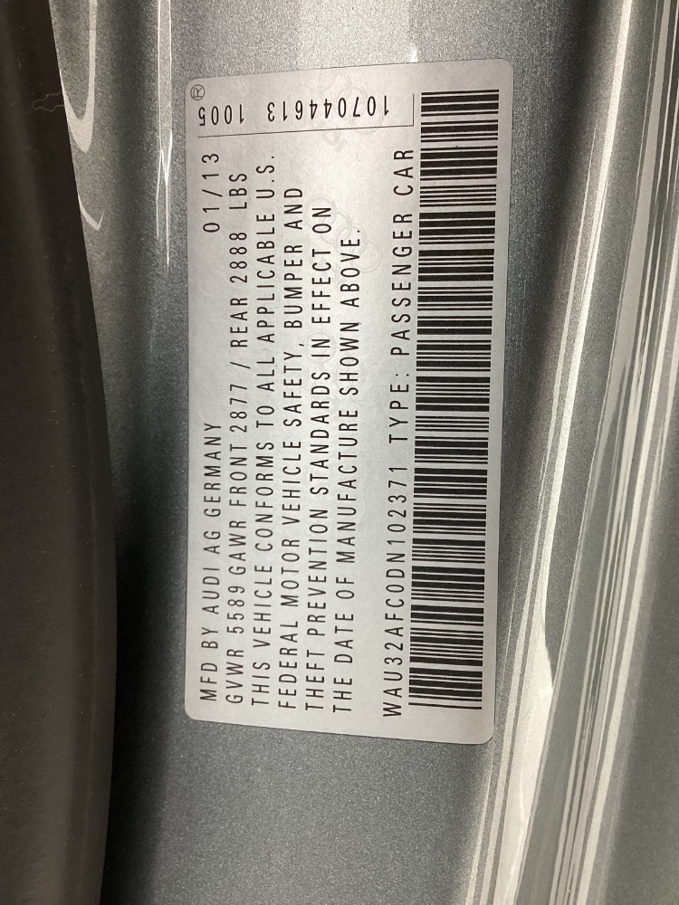 Audi S7 4dr HB Prestige 2013