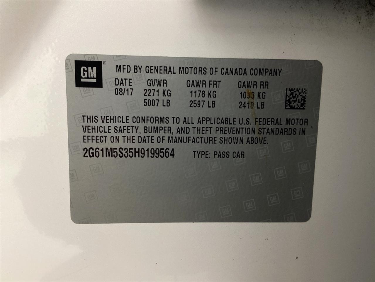 Cadillac XTS 4dr Sdn Luxury FWD 2017