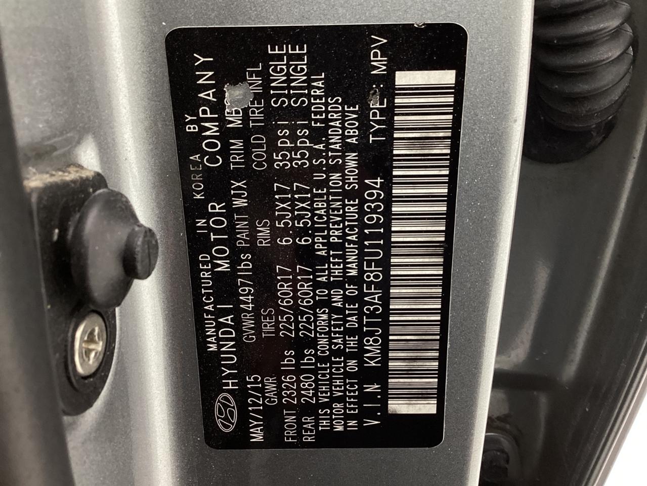 Hyundai Tucson FWD 4dr GLS 2015