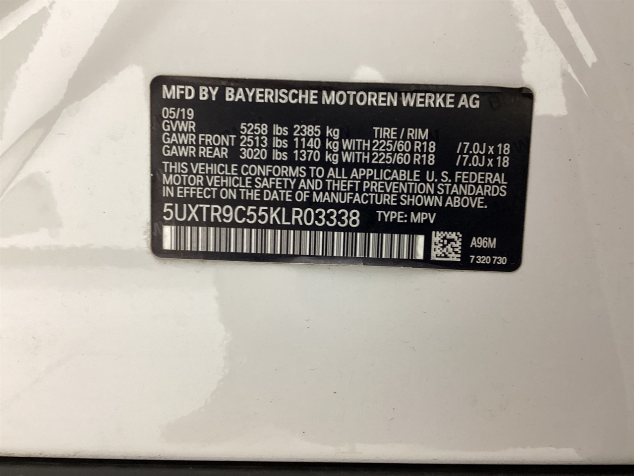 BMW X3 xDrive30i Sports Activity Vehicle 2019