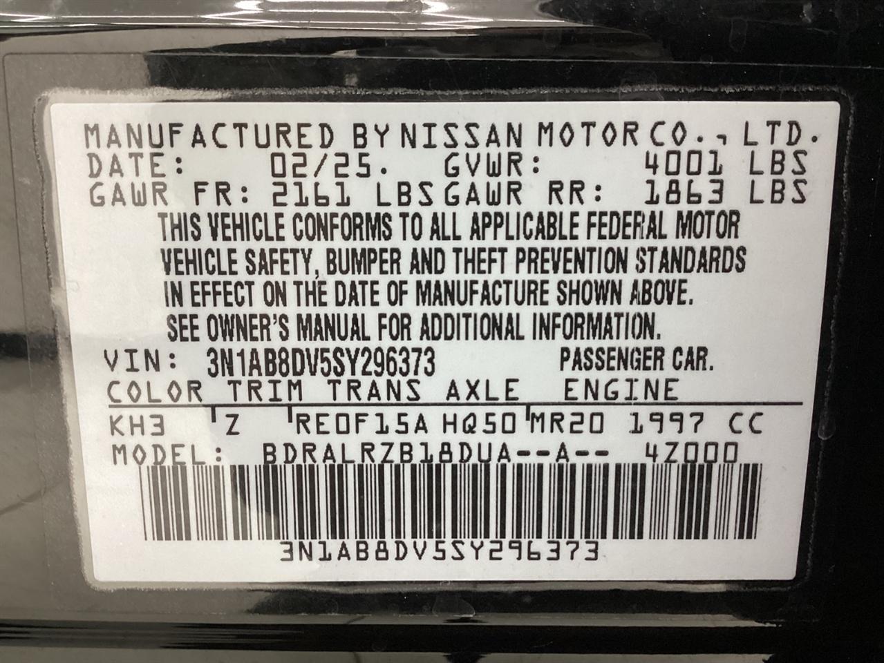 Nissan Sentra SR CVT 2025