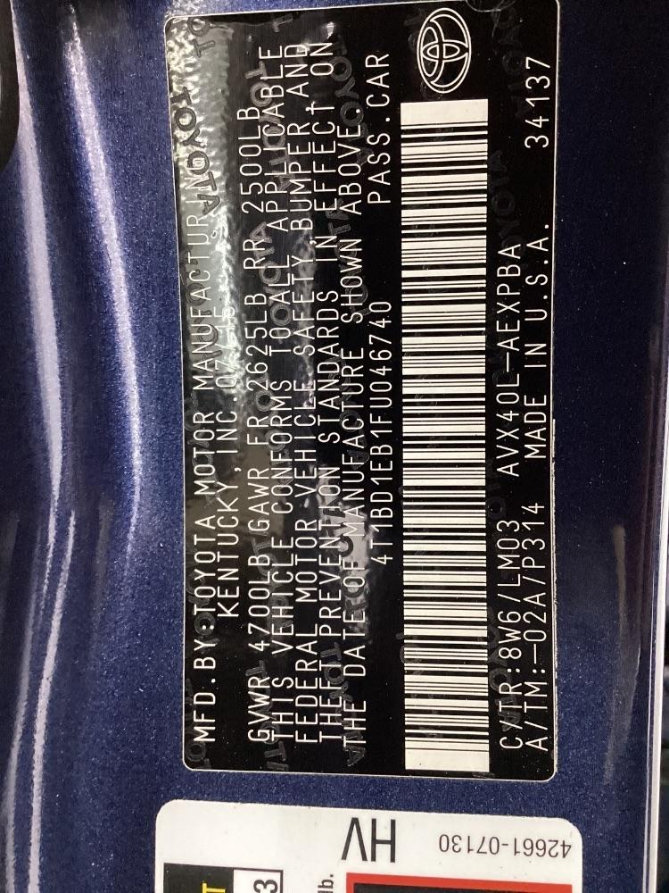 Toyota Avalon Hybrid 4dr Sdn XLE Premium (Natl) 2015