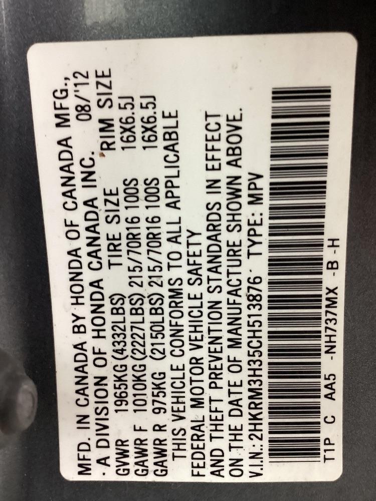 Honda CR-V 2WD 5dr LX 2012