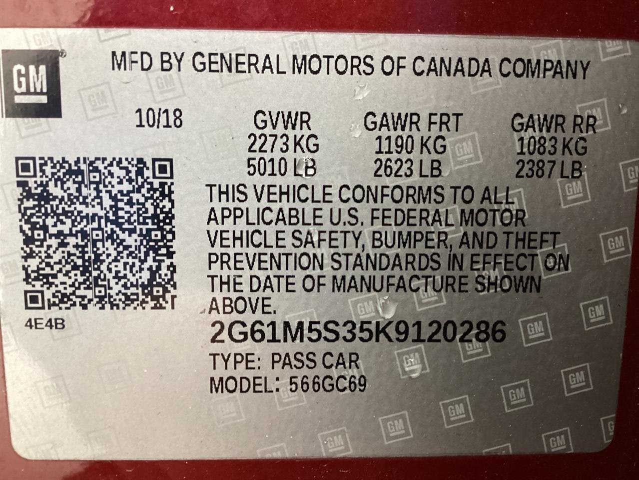 Cadillac XTS 4dr Sdn Luxury FWD 2019