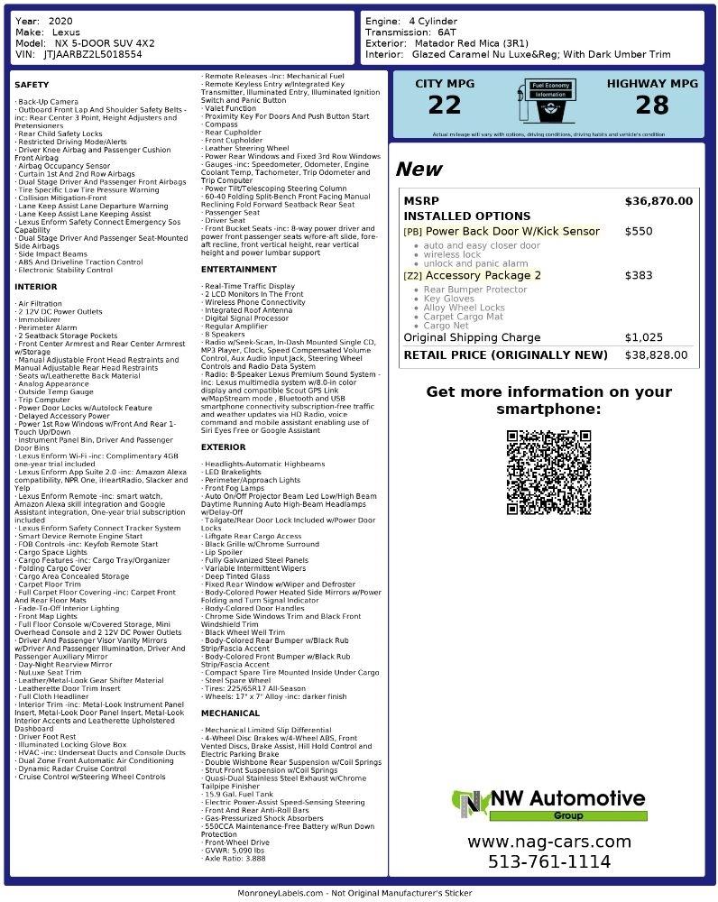 Lexus NX NX 300 FWD 2020