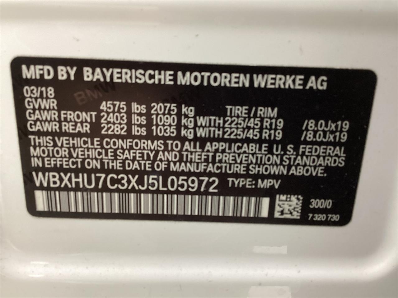 BMW X1 sDrive28i Sports Activity Vehicle 2018