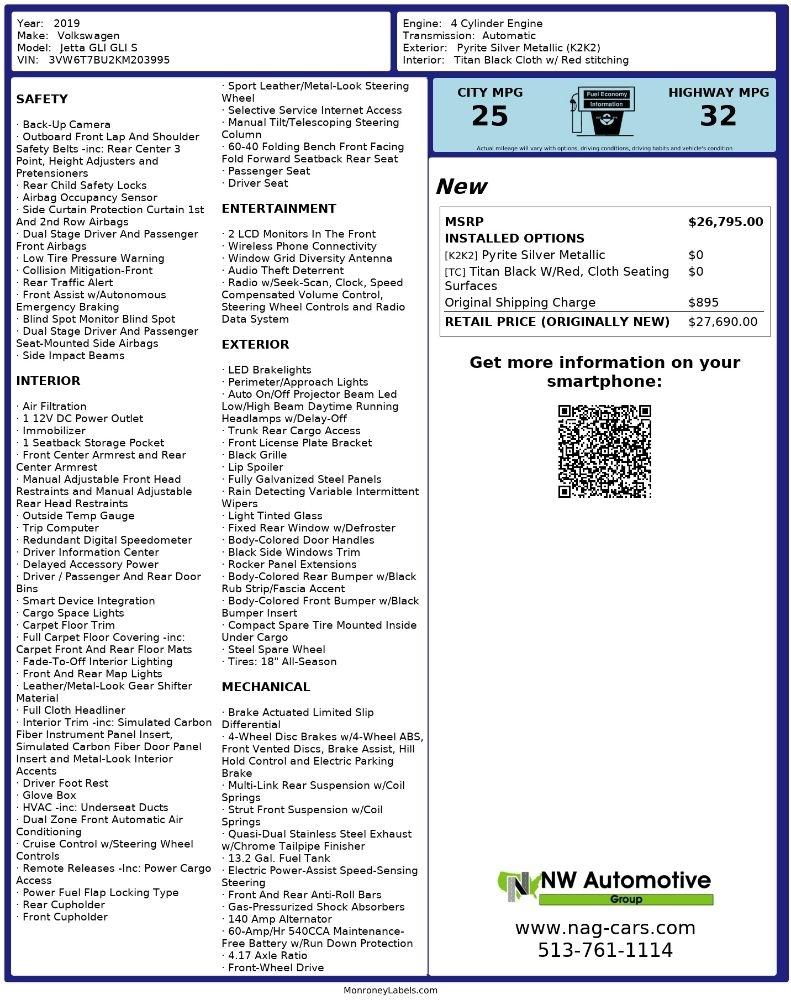 Volkswagen Jetta GLI 35th Anniversary Edition DSG 2019