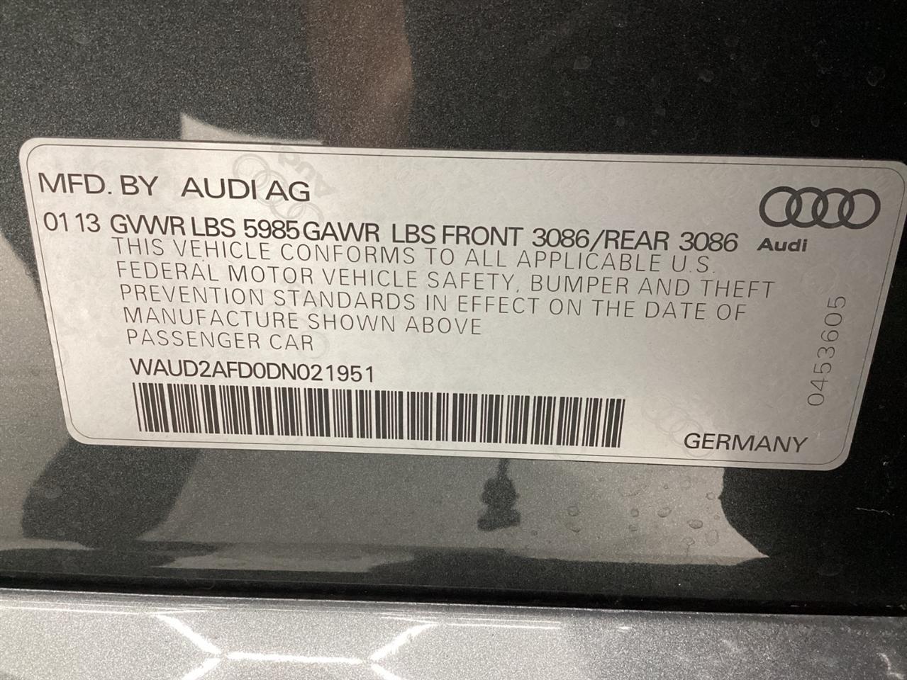 Audi S8 4dr Sdn 2013