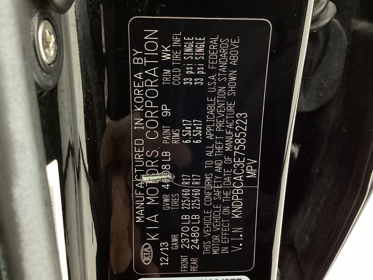 Kia Sportage AWD 4dr LX 2014