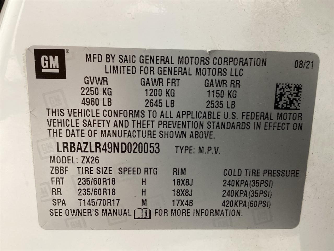 Buick Envision FWD 4dr Preferred 2022