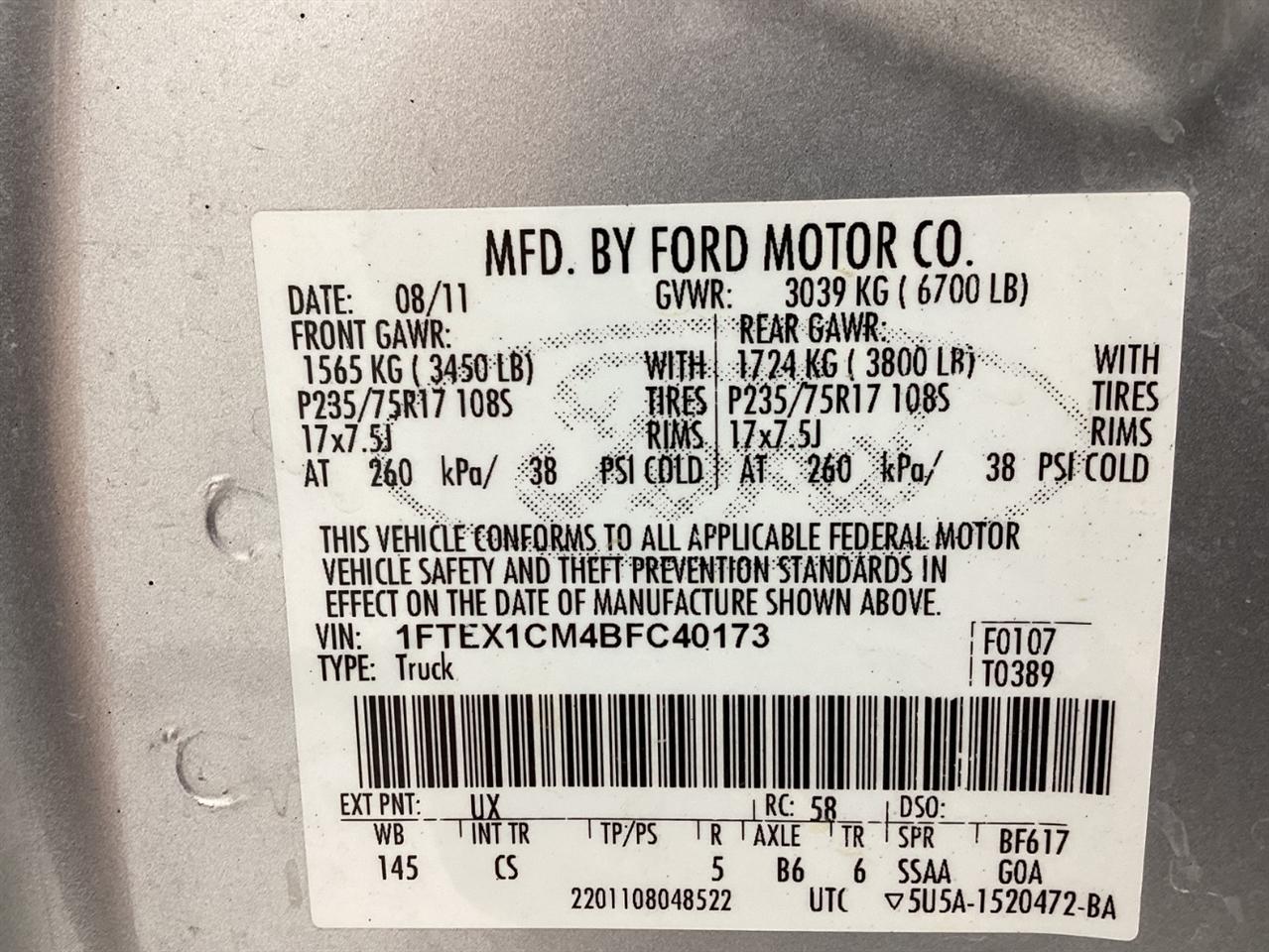 Ford 150 2WD SuperCrew 145" Platinum 2014