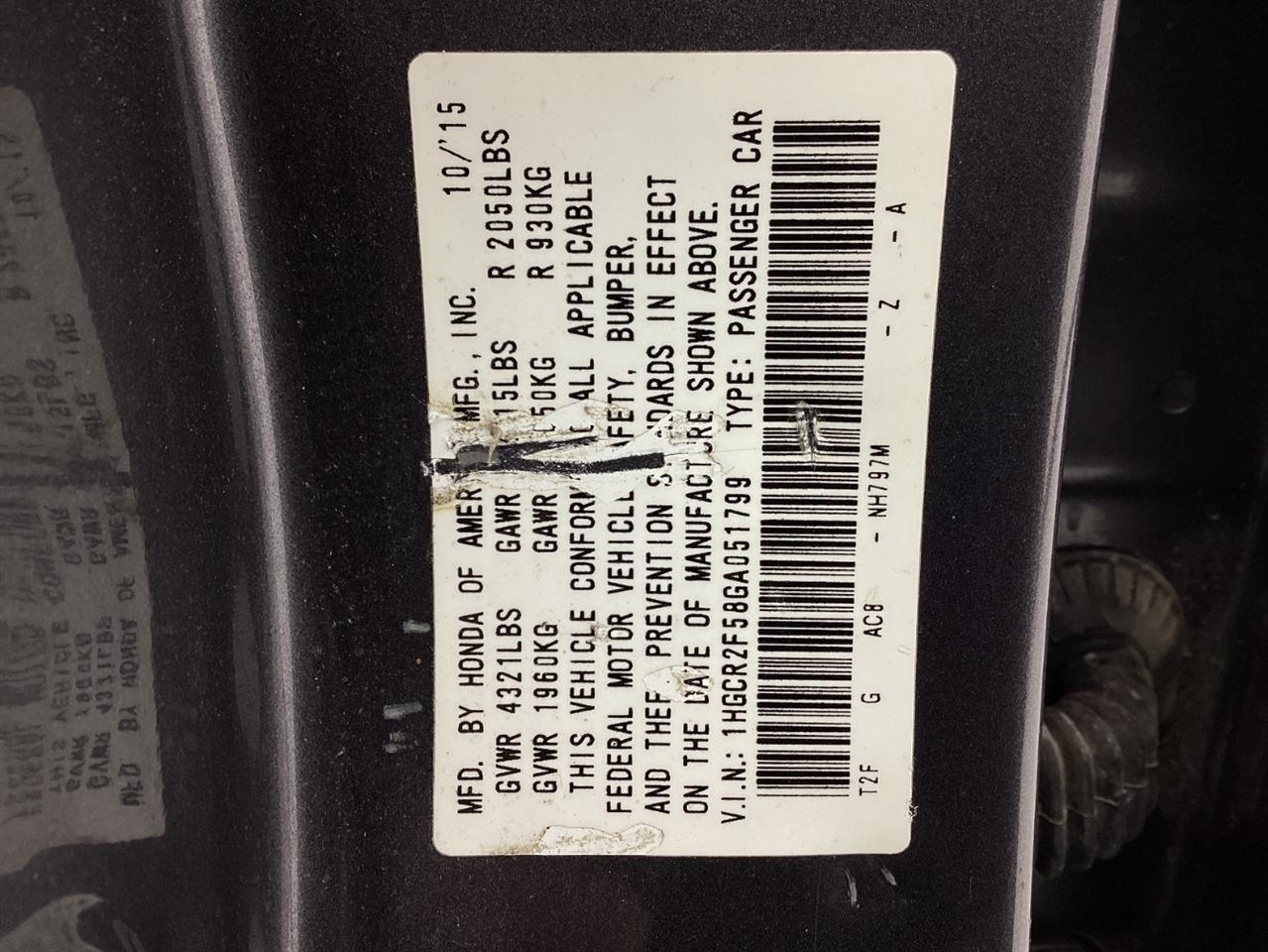 Honda Accord 4dr I4 CVT Sport 2016