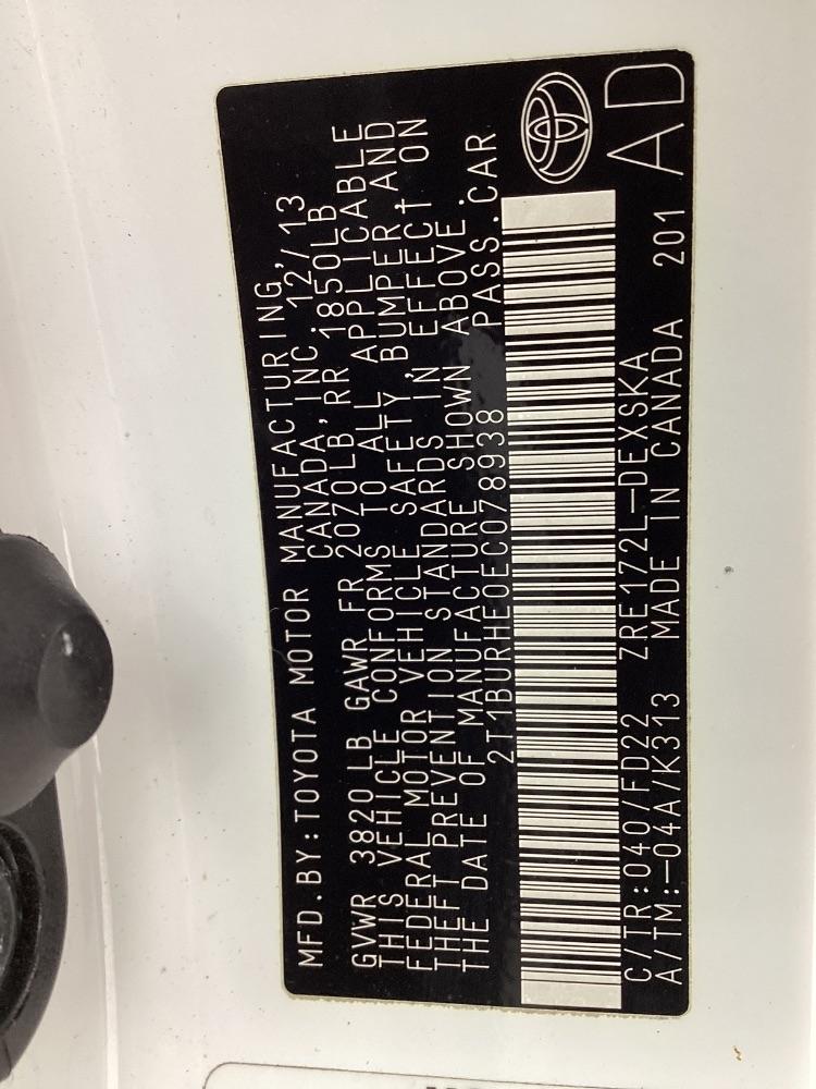 Toyota Corolla 4dr Sdn CVT LE Premium (Natl) 2014