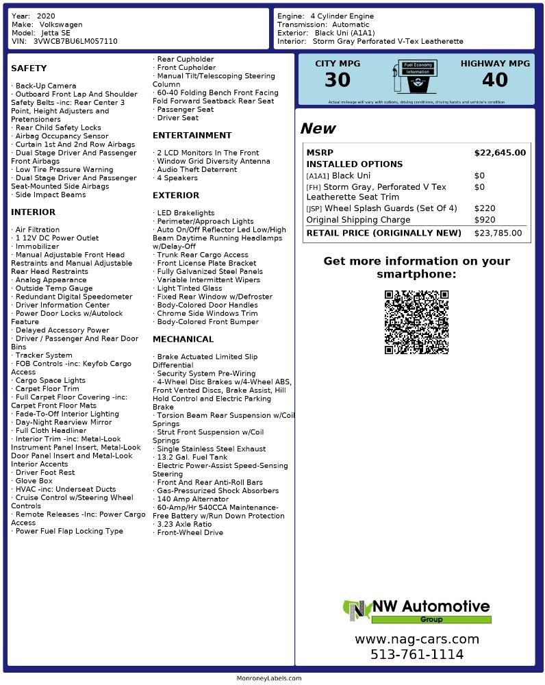 Volkswagen Jetta R-Line Auto w/SULEV 2020