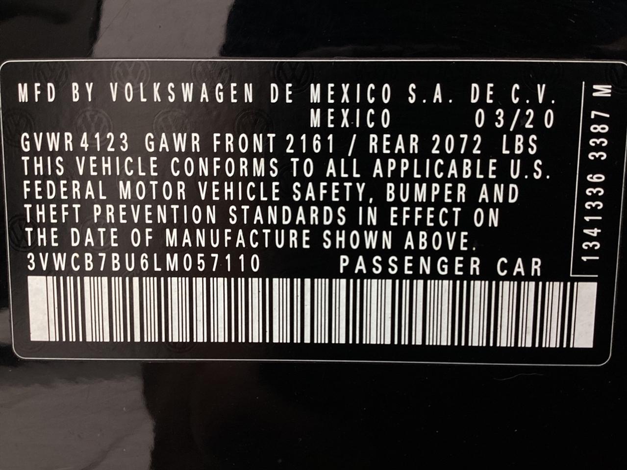 Volkswagen Jetta R-Line Auto w/SULEV 2020