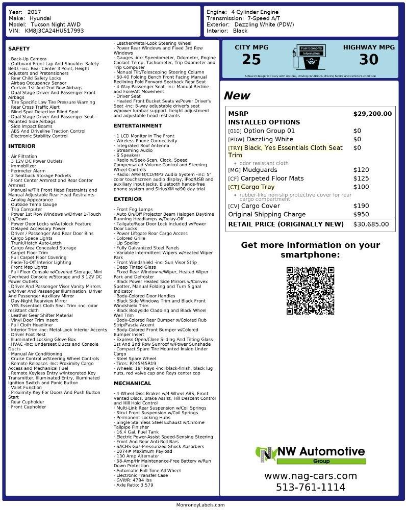 Hyundai Tucson Night AWD 2017