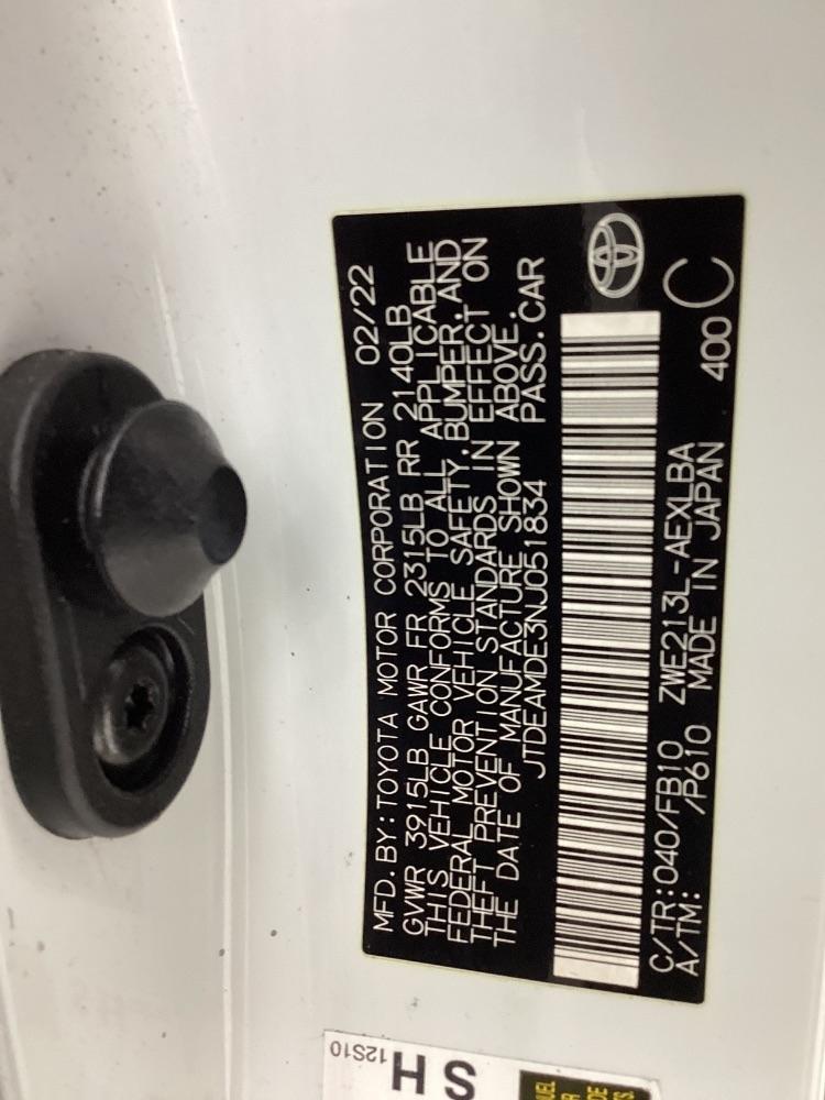 Toyota Corolla Hybrid LE CVT (Natl) 2022