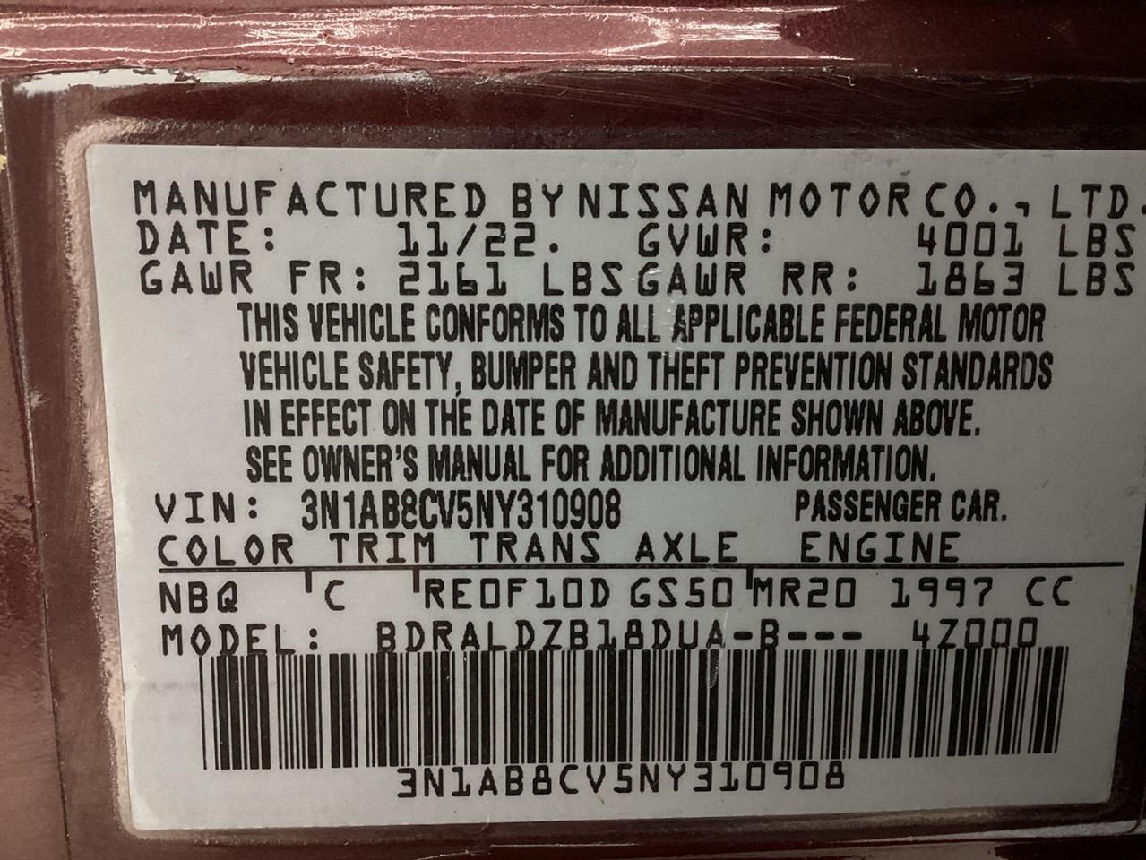 Nissan Sentra SV CVT 2022