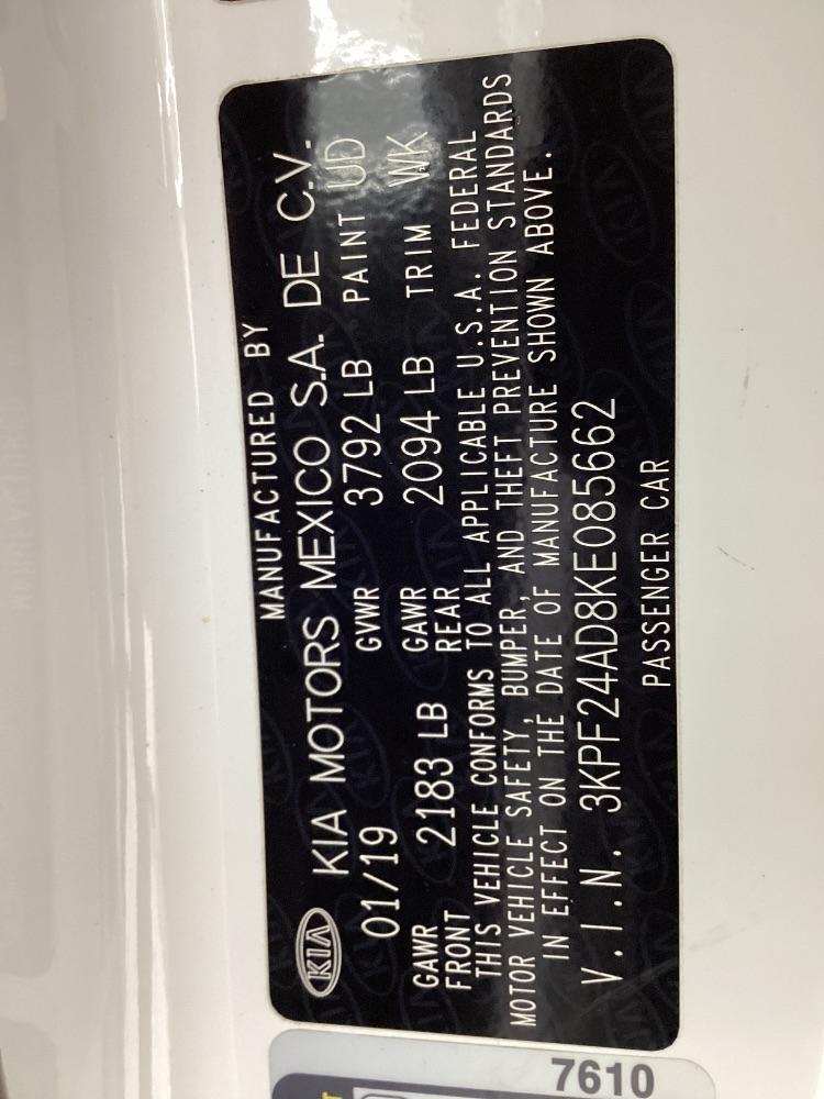 Kia Forte LXS IVT 2019