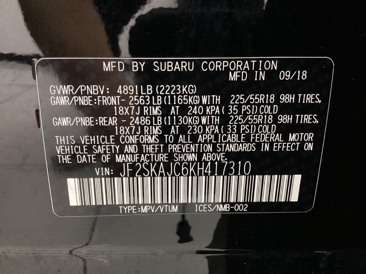 Subaru Forester 2.5i Sport 2019