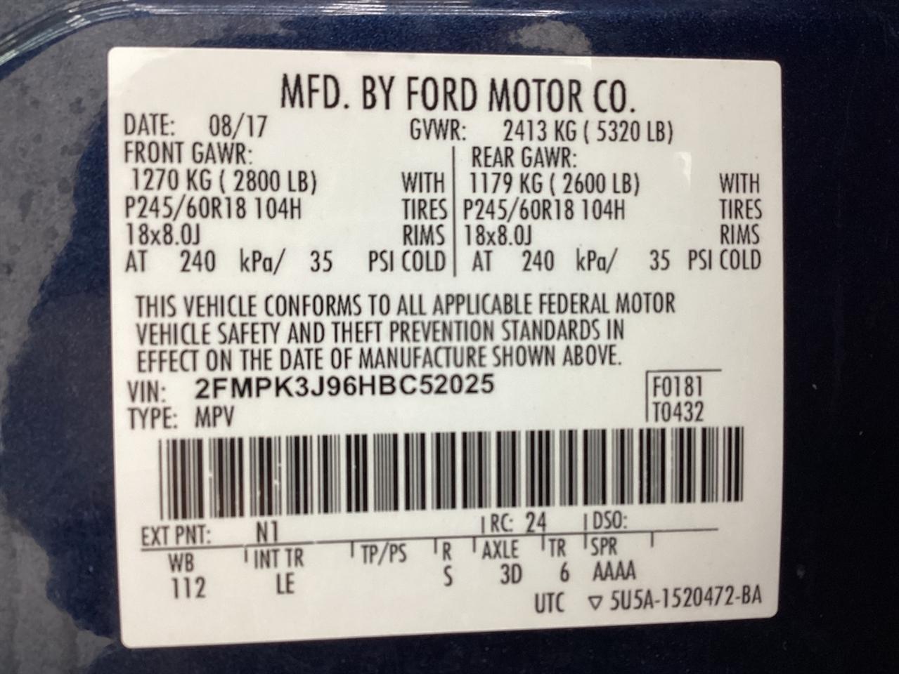 Ford Edge SEL FWD 2017