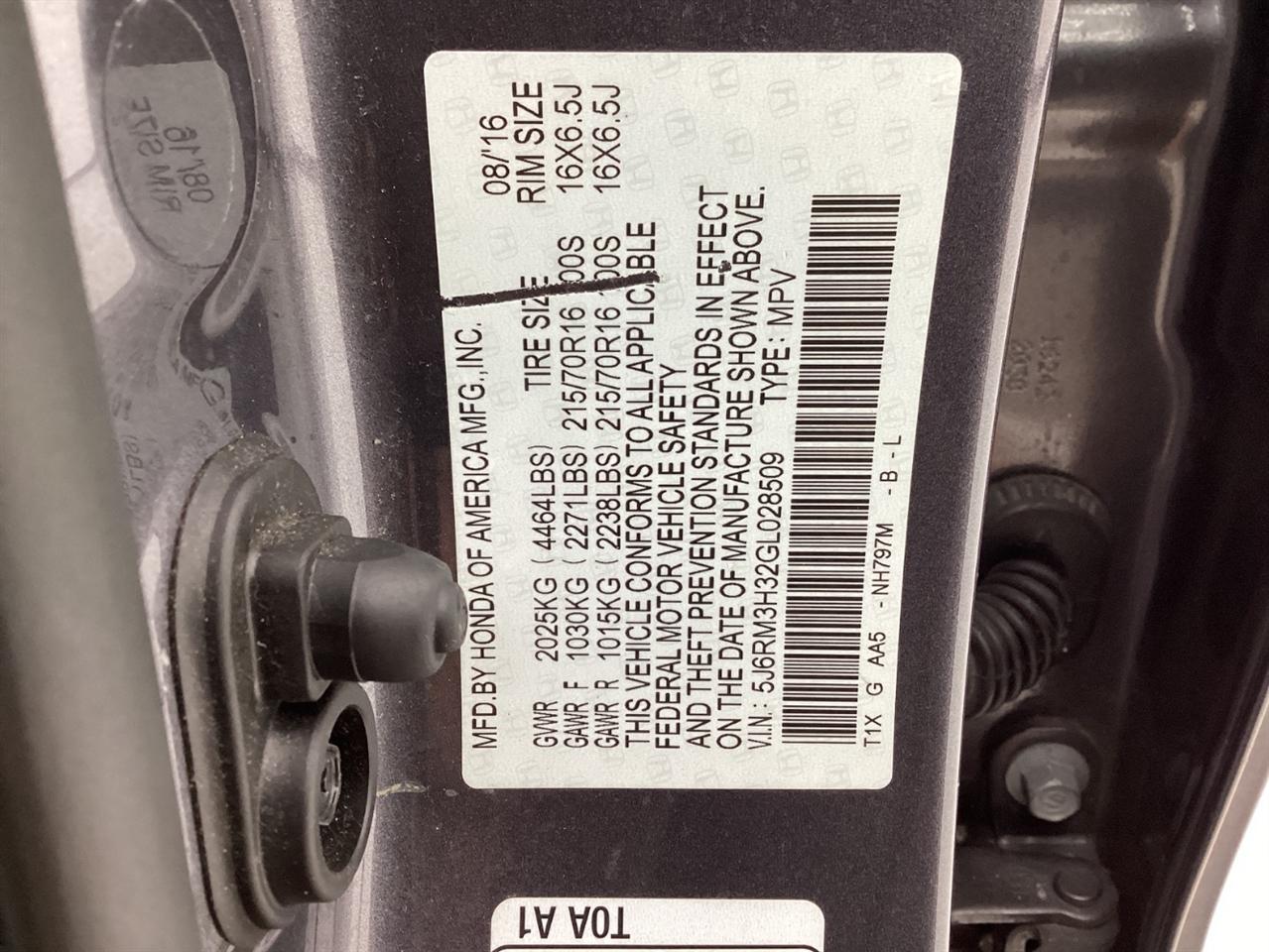 Honda CR-V 2WD 5dr LX 2016