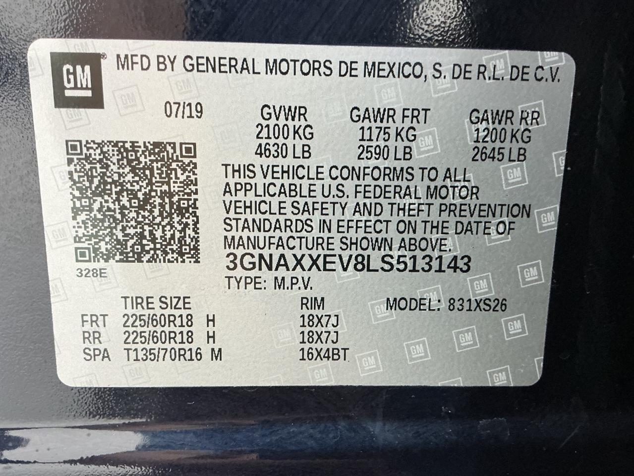 Chevrolet Equinox AWD 4dr Premier w/1LZ 2020