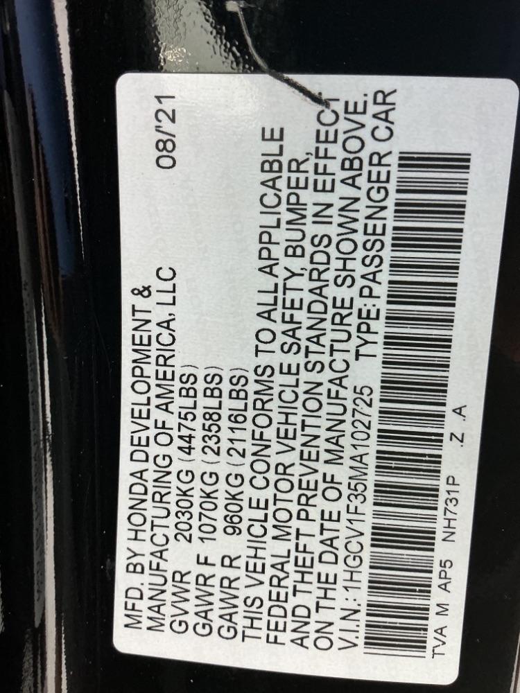 Honda Accord Sport 1.5T CVT 2021