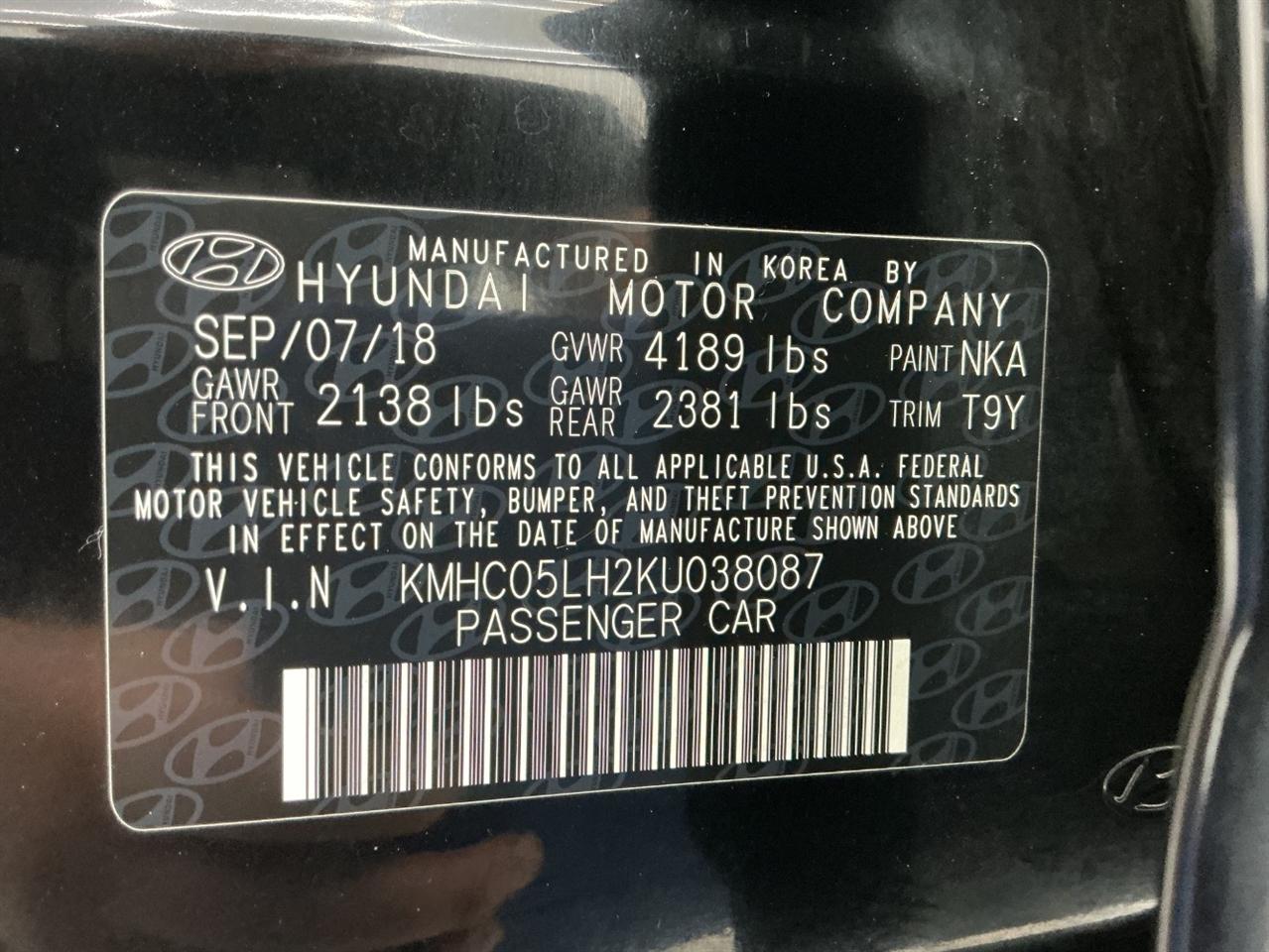 Hyundai Ioniq Electric Limited Hatchback 2019