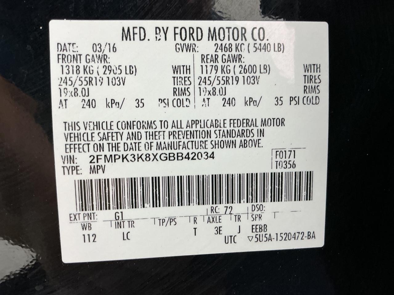 Ford Edge 4dr Titanium FWD 2016