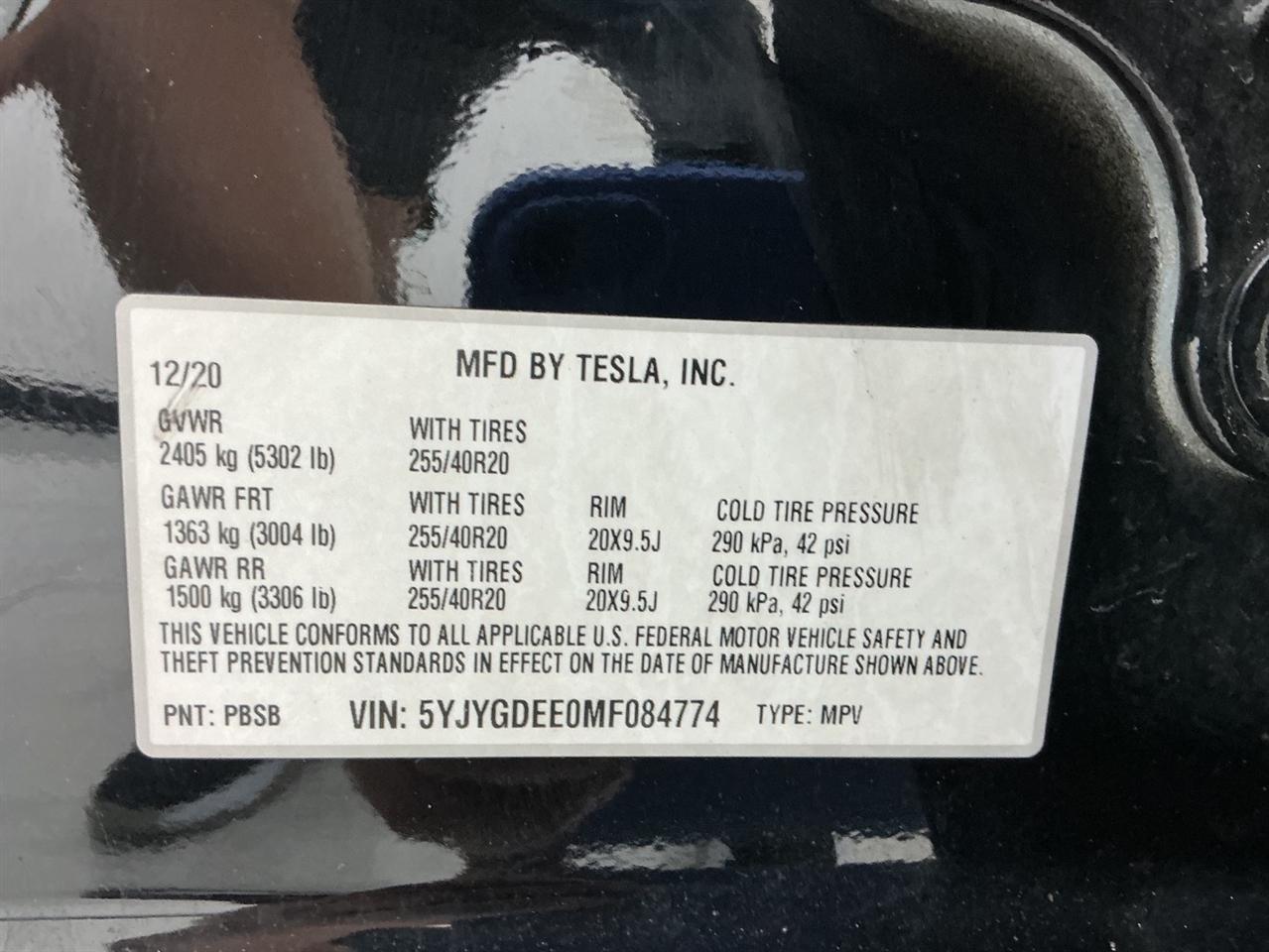 Tesla Model Y Long Range AWD 2021
