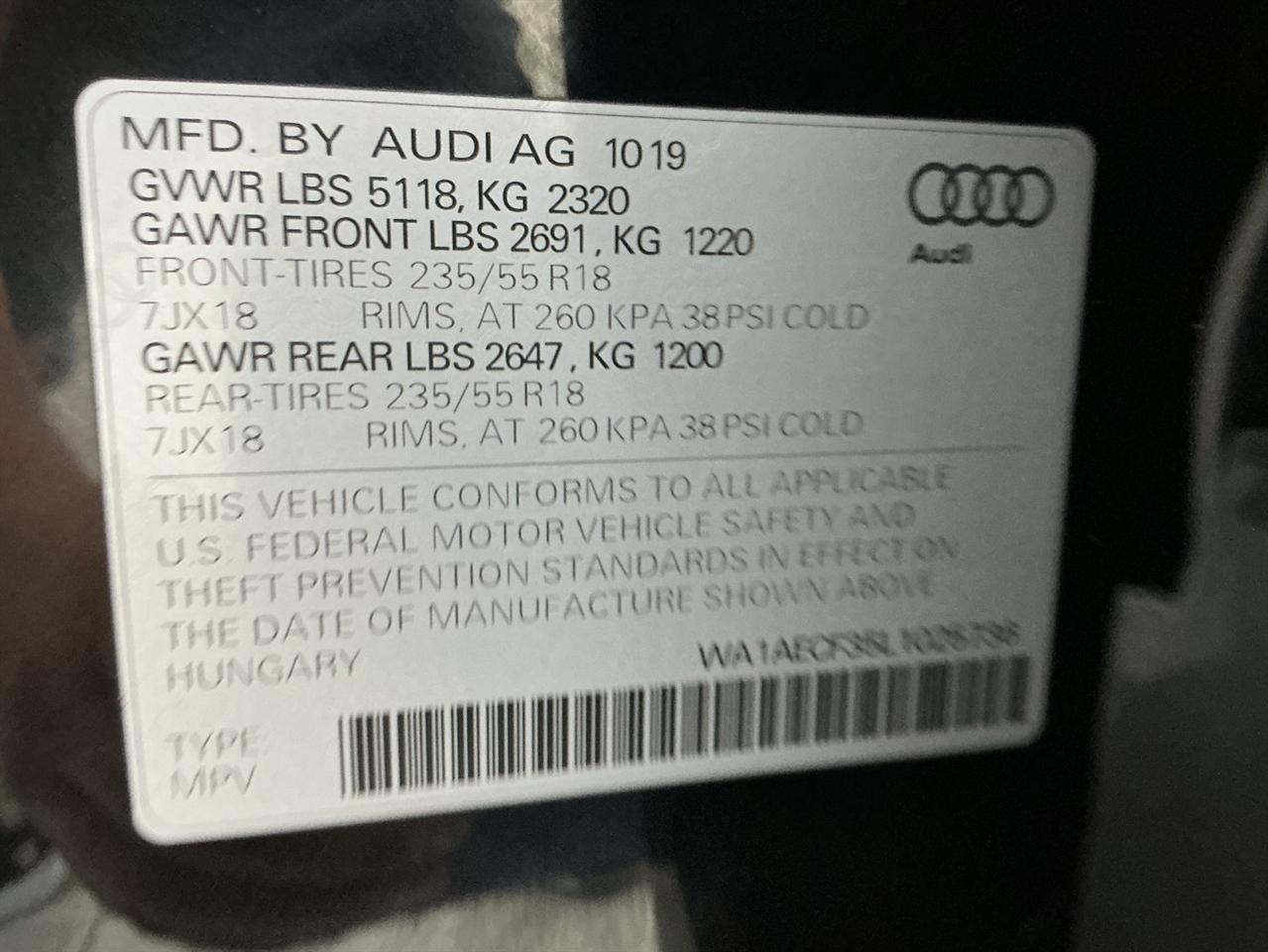 Audi Q3 Premium 45 TFSI quattro 2020