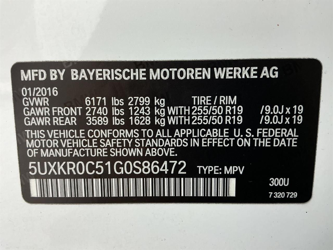 BMW X5 AWD 4dr xDrive35i 2016