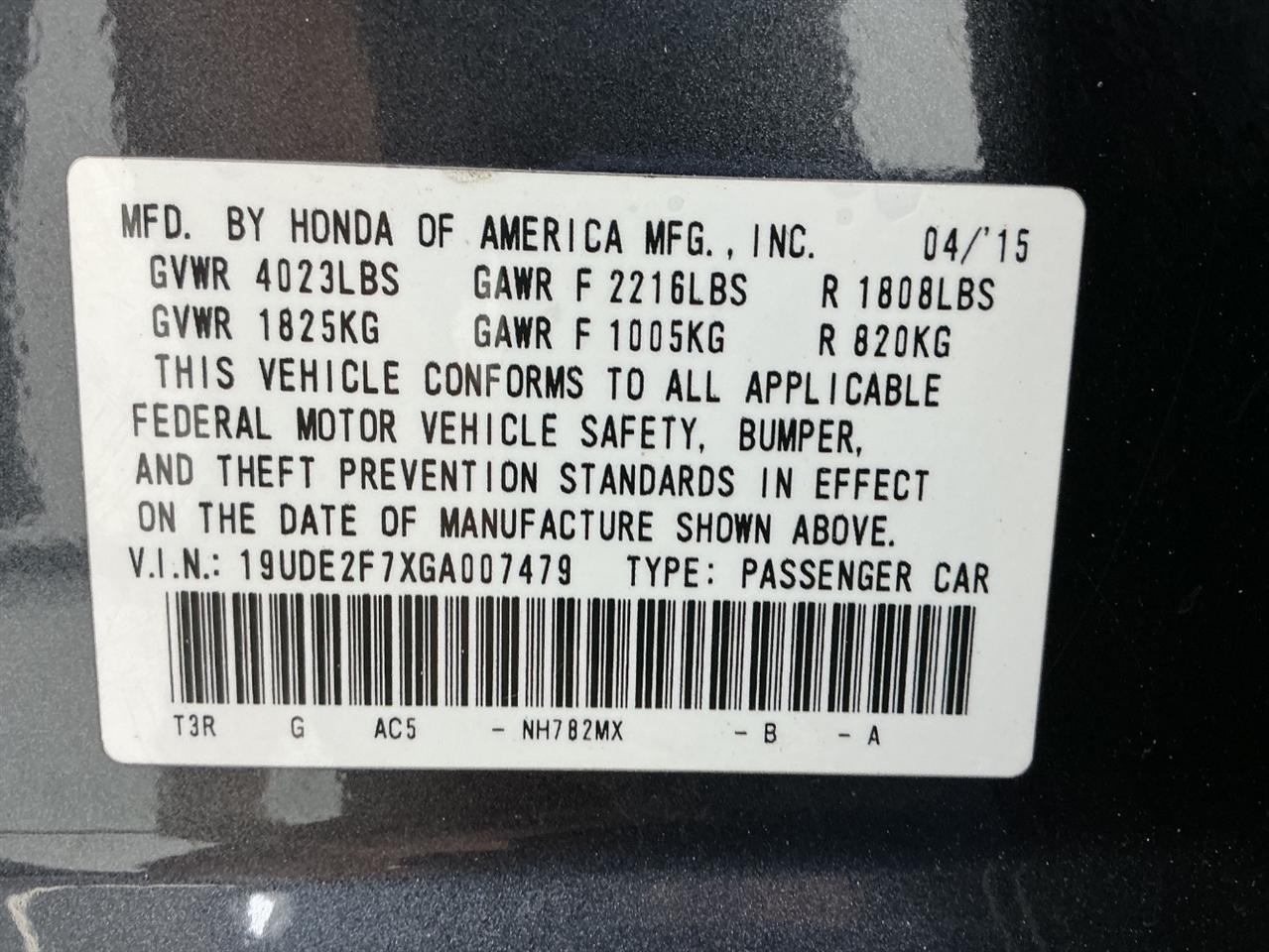 Acura ILX 4dr Sdn w/Technology Plus Pkg 2016