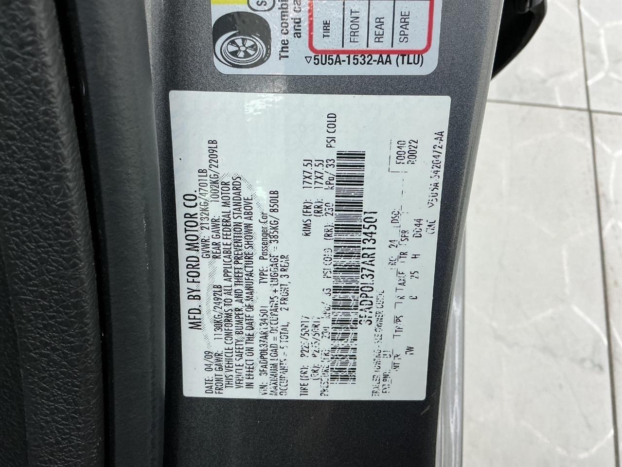 Ford Fusion 4dr Sdn Hybrid FWD 2010