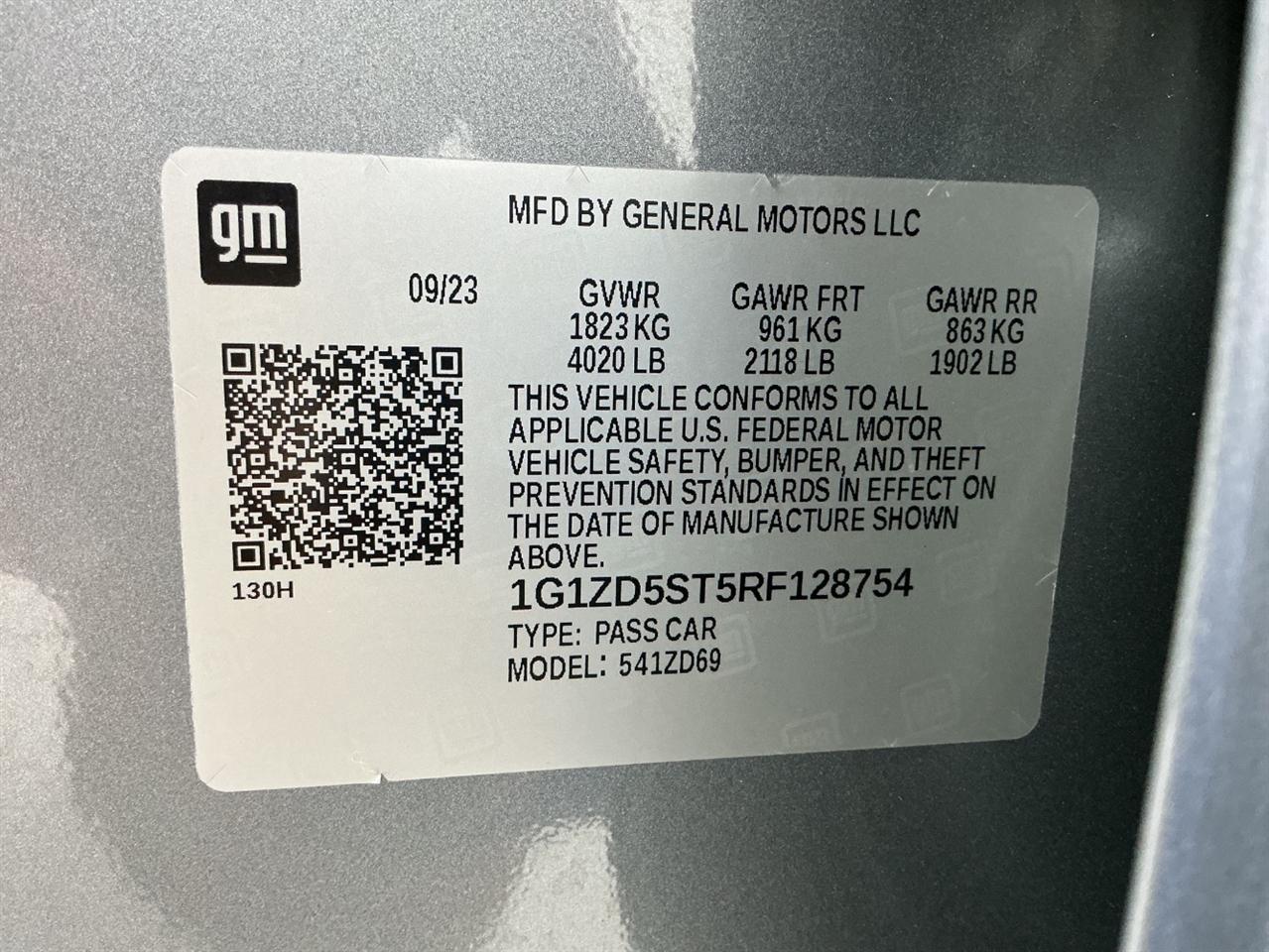Chevrolet Malibu 4dr Sdn 1LT 2024