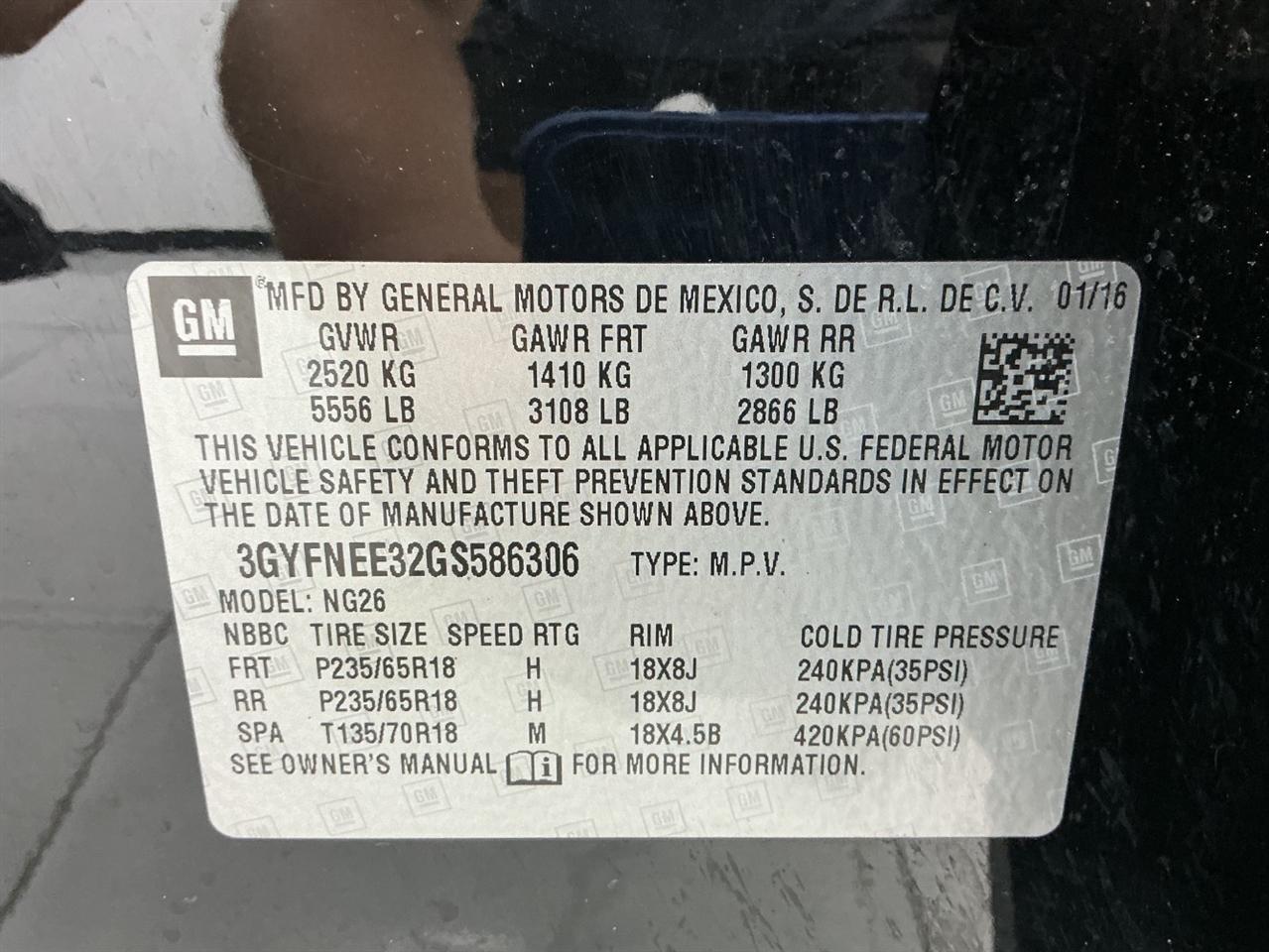 Cadillac SRX AWD 4dr Luxury Collection 2016
