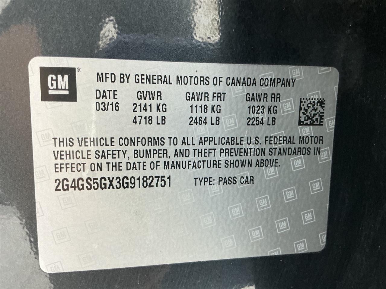Buick Regal 4dr Sdn Premium II FWD 2016