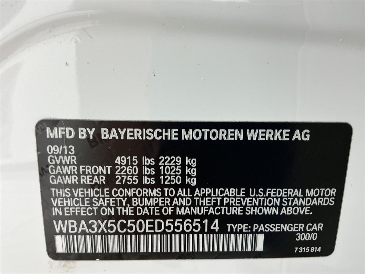 BMW 3 Series Gran Turismo 5dr 328i xDrive Gran Turismo AWD 2014