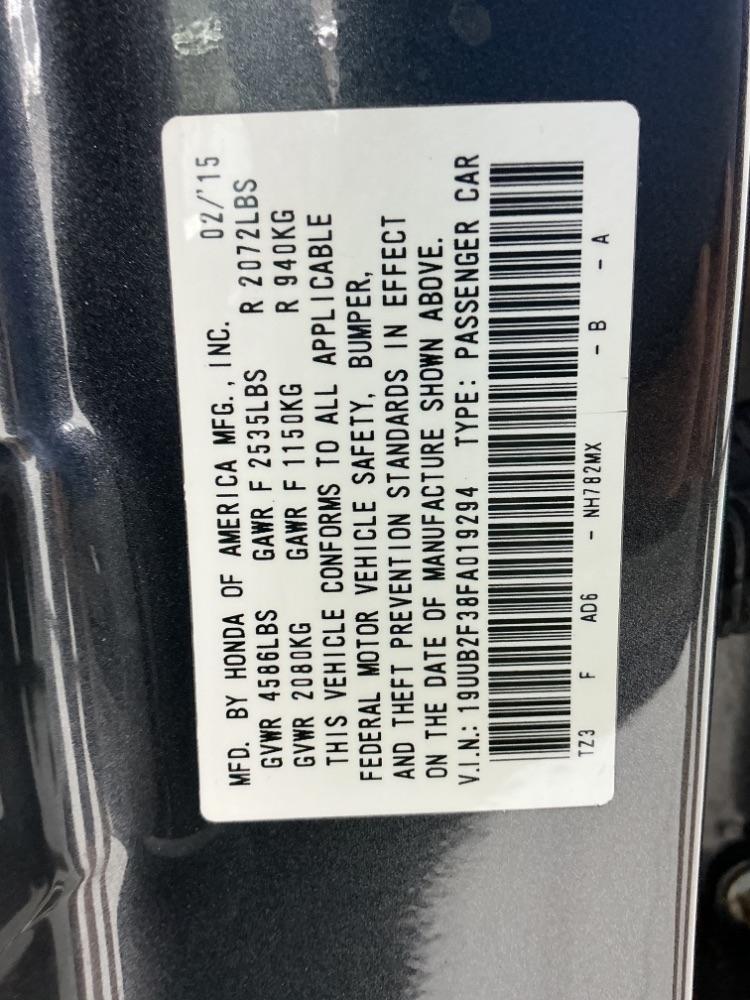 Acura TLX 4dr Sdn FWD V6 2015
