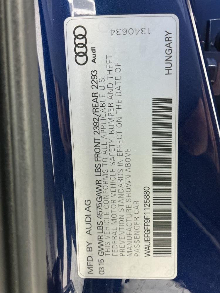 Audi A3 4dr Sdn quattro 2.0T Premium Plus 2015
